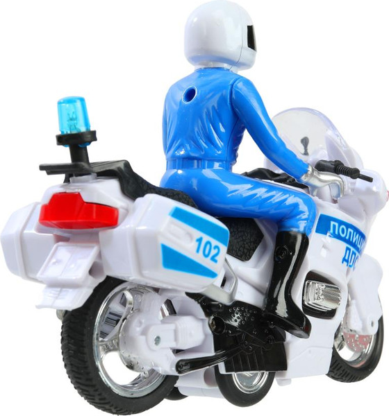 Изображение товара Мотоцикл игрушечный Технопарк Мотоцикл Полиция / MOTOFIG-15PLPOL-WH