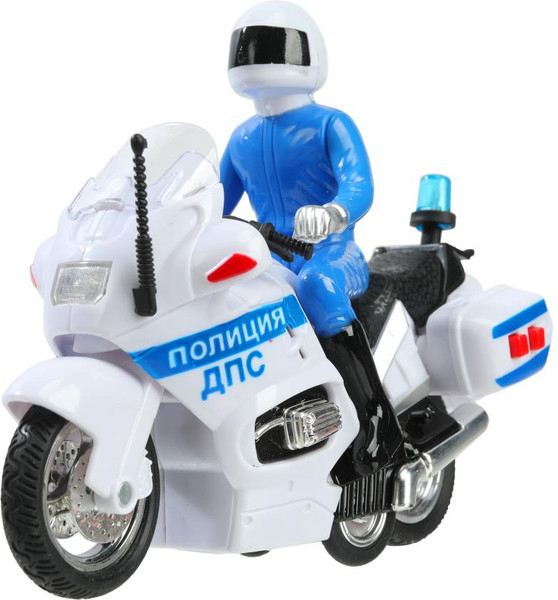 Изображение товара Мотоцикл игрушечный Технопарк Мотоцикл Полиция / MOTOFIG-15PLPOL-WH