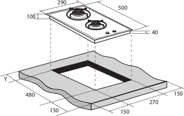 Изображение товара Газовая варочная панель Zugel ZGH290B