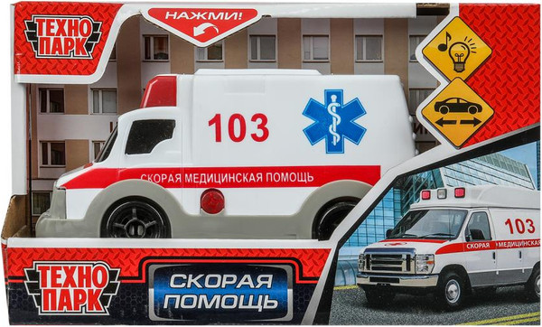 Изображение товара Автомобиль игрушечный Технопарк Скорая Помощь / 2311I0042