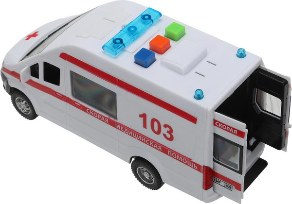 Изображение товара Автомобиль игрушечный Технопарк Газель Next Скорая Помощь / NEXTVAN-16PL-AMBWH