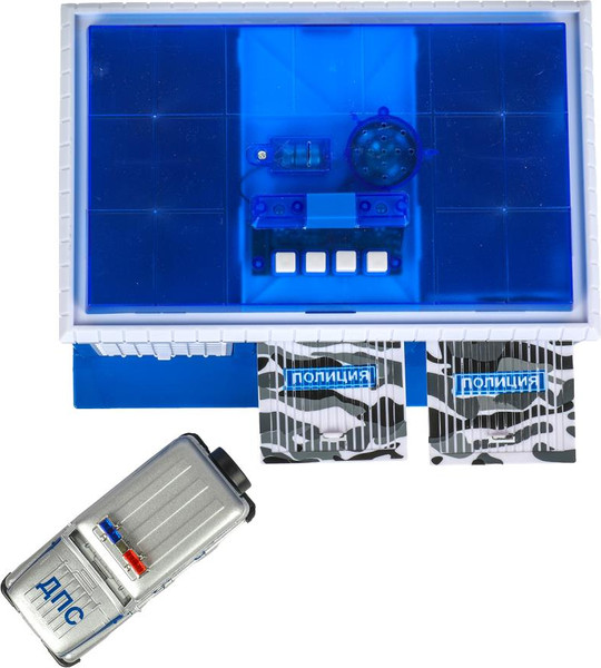 Изображение товара Гараж игрушечный Технопарк Пост Гаи Уаз Хантер / GARAGE-22SL1XCAR-POL-WOD