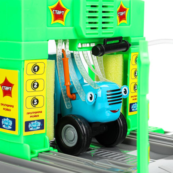 Изображение товара Автосервис игрушечный Технопарк Автомойка / WASHSET-17PLWAT-BLUTRA