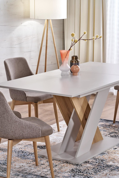 Изображение товара Обеденный стол Halmar Xarelto 130-175x85x76 (кашемир/дуб кремона)