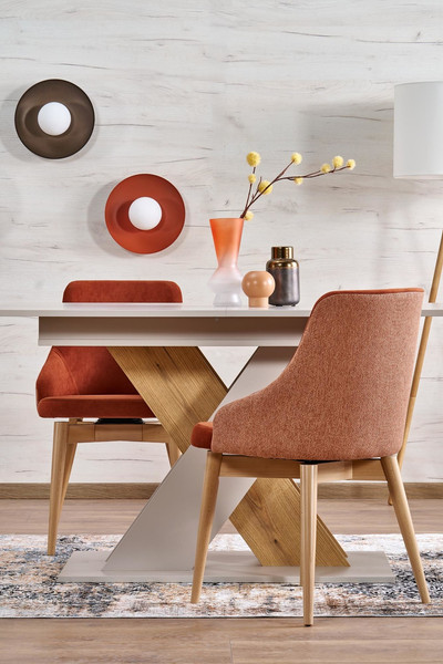 Изображение товара Обеденный стол Halmar Xarelto 130-175x85x76 (кашемир/дуб кремона)