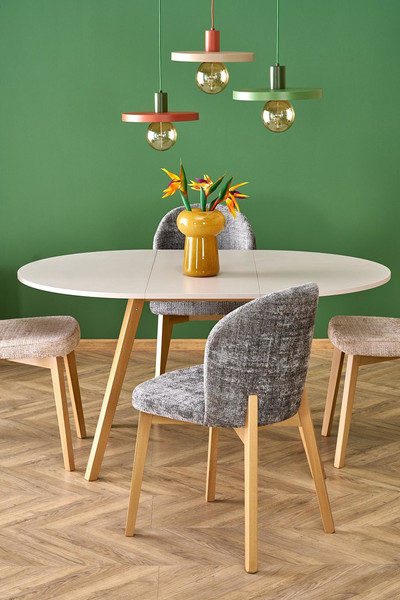 Изображение товара Обеденный стол Halmar Ruben 102-142x102x73 (кашемир/натуральный)