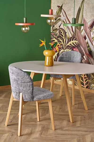 Изображение товара Обеденный стол Halmar Ruben 102-142x102x73 (кашемир/натуральный)