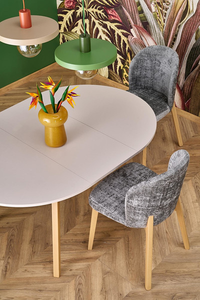 Изображение товара Обеденный стол Halmar Ruben 102-142x102x73 (кашемир/натуральный)