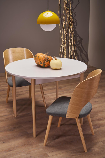 Изображение товара Обеденный стол Halmar Pivot 102-142x102x75 (кашемир/натуральный)