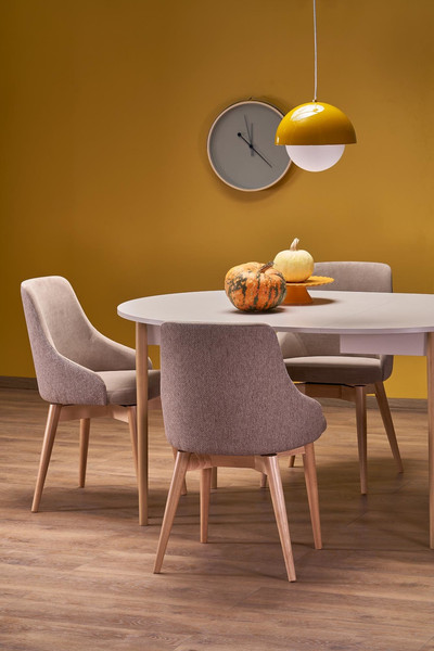 Изображение товара Обеденный стол Halmar Pivot 102-142x102x75 (кашемир/натуральный)