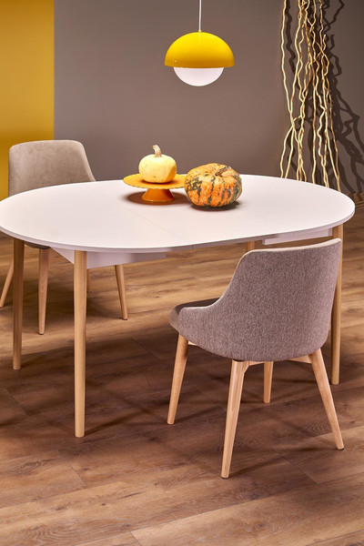 Изображение товара Обеденный стол Halmar Pivot 102-142x102x75 (кашемир/натуральный)