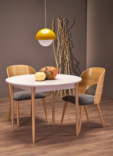 Изображение товара Обеденный стол Halmar Pivot 102-142x102x75 (кашемир/натуральный)