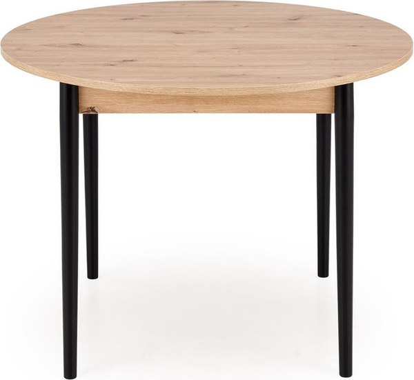 Изображение товара Обеденный стол Halmar Pivot 102-142x102x75 (дуб артизан/черный)