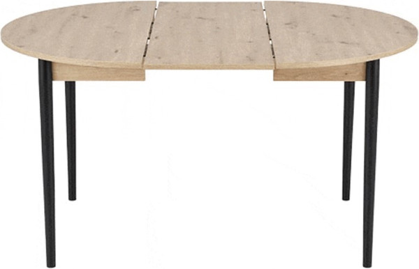 Изображение товара Обеденный стол Halmar Pivot 102-142x102x75 (дуб артизан/черный)