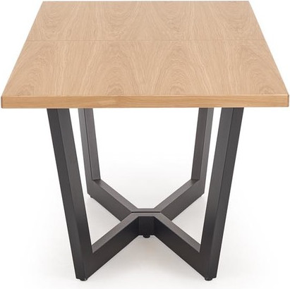 Изображение товара Обеденный стол Halmar Massive 2 160-250x90x77 (дуб натуральный/черный)