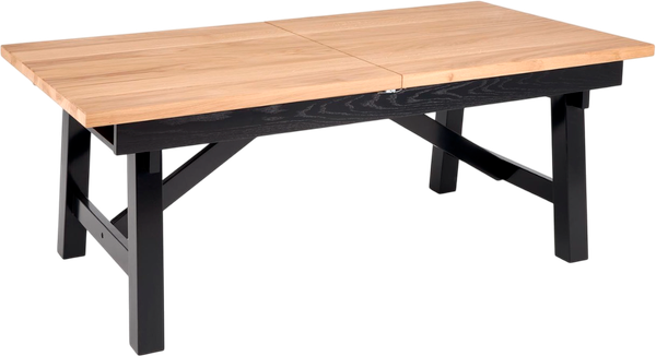 Изображение товара Обеденный стол Halmar Fiesta 200-280x100x77 (дуб натуральный/черный)