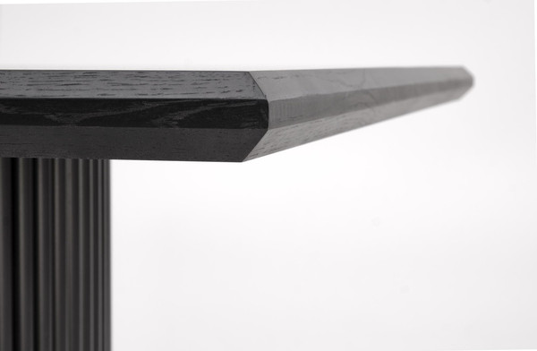 Изображение товара Обеденный стол Halmar Bolero 160-250x90x76 (черный дуб/черный)