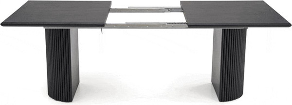 Изображение товара Обеденный стол Halmar Bolero 160-250x90x76 (черный дуб/черный)