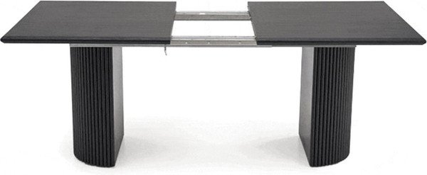 Изображение товара Обеденный стол Halmar Bolero 160-250x90x76 (черный дуб/черный)
