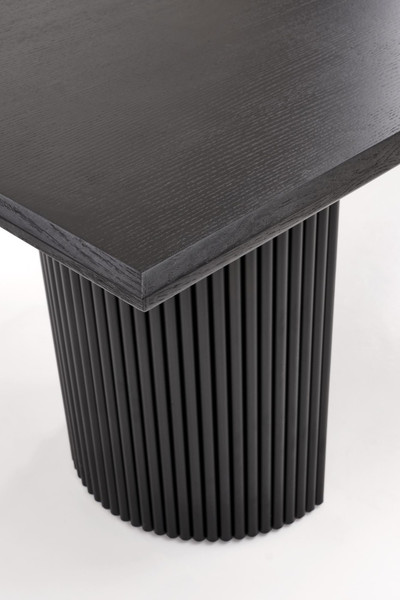 Изображение товара Обеденный стол Halmar Bolero 160-250x90x76 (черный дуб/черный)