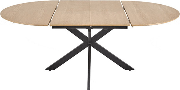 Изображение товара Обеденный стол Halmar Acord 120-200x120x75 (натуральный/черный)