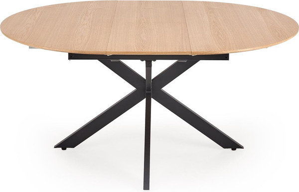 Изображение товара Обеденный стол Halmar Acord 120-200x120x75 (натуральный/черный)