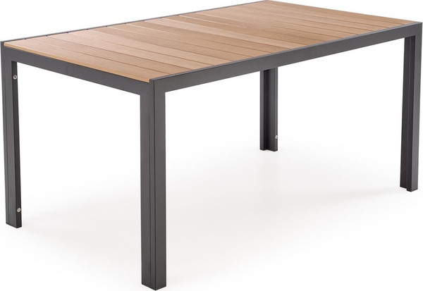 Изображение товара Стол садовый Halmar Fierro P (коричневый/черный)