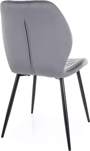 Изображение товара Стул Signal Mike Velvet (Bluvel 14 серый/черный)