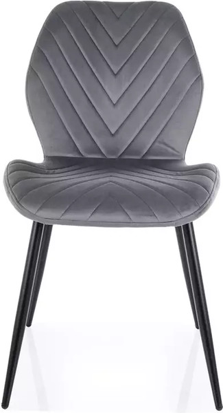 Изображение товара Стул Signal Mike Velvet (Bluvel 14 серый/черный)