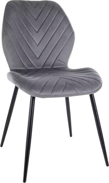 Изображение товара Стул Signal Mike Velvet (Bluvel 14 серый/черный)