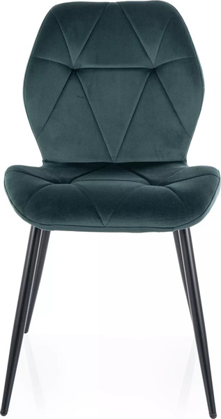 Изображение товара Стул Signal Rick Velvet (Bluvel 78 темно-зеленый/черный)
