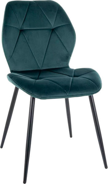 Изображение товара Стул Signal Rick Velvet (Bluvel 78 темно-зеленый/черный)