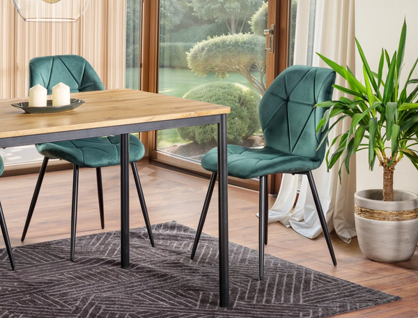 Изображение товара Стул Signal Rick Velvet (Bluvel 78 темно-зеленый/черный)