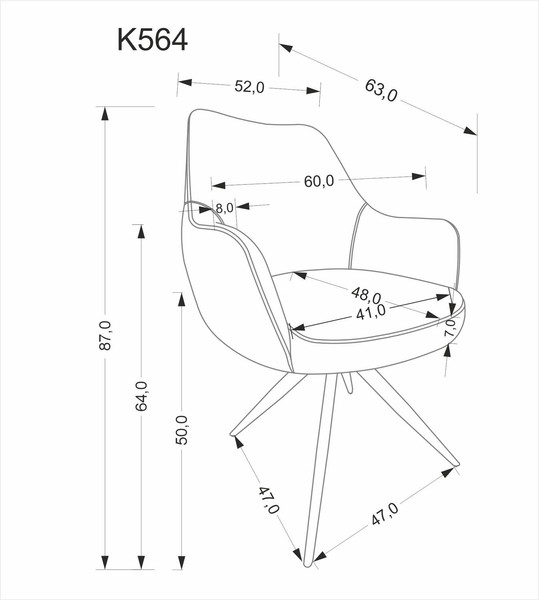 Изображение товара Стул Halmar K564 (бежевый)