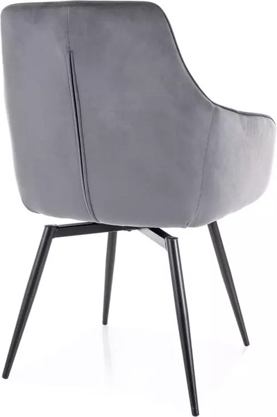 Изображение товара Стул Signal Marlo Velvet (Bluvel 14 серый/черный)
