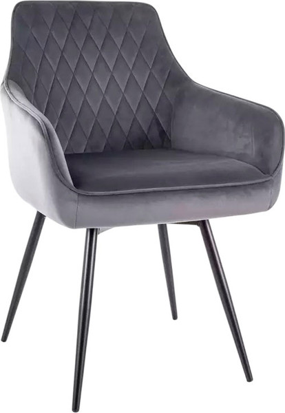 Изображение товара Стул Signal Marlo Velvet (Bluvel 14 серый/черный)