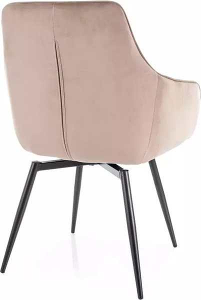 Изображение товара Стул Signal Marlo Velvet (Bluvel 40 темно-бежевый/черный)