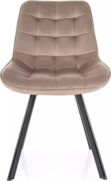 Изображение товара Стул Signal Monti Velvet (Bluvel 40 темно-бежевый/черный)