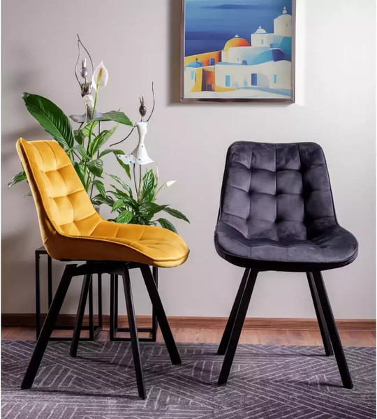 Изображение товара Стул Signal Monti Velvet (Bluvel 19 черный/черный)