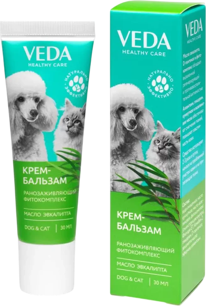 Изображение товара Средство для ухода за кожей животных Veda Фитоэлита с ранозаживляющим фитокомплексом / 3011917 (30мл)