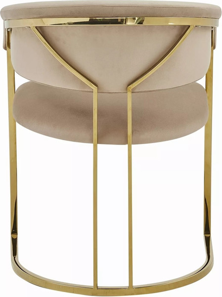 Изображение товара Стул Signal Tulipe Velvet (Bluvel 28 бежевый/золотой)