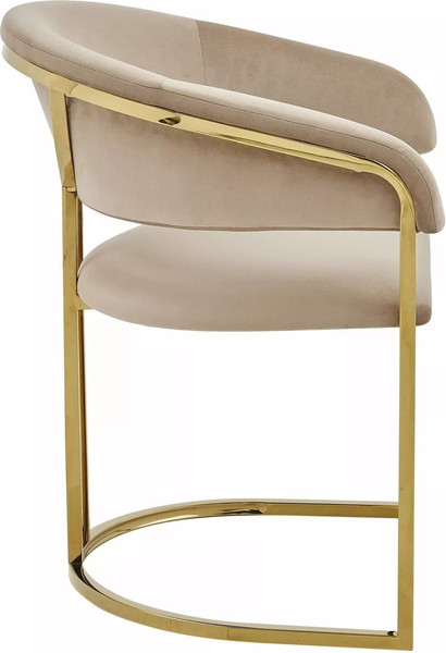 Изображение товара Стул Signal Tulipe Velvet (Bluvel 28 бежевый/золотой)