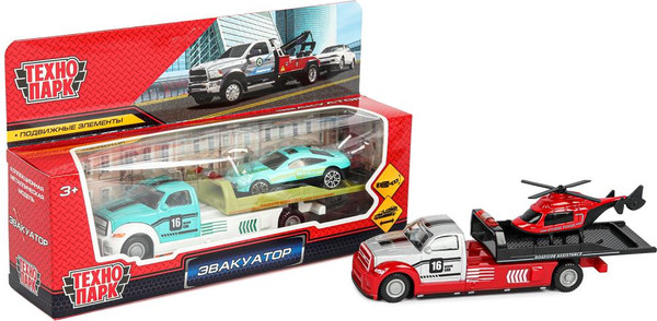 Изображение товара Набор игрушечных автомобилей Технопарк Эвакуатор / 2301I0070-R