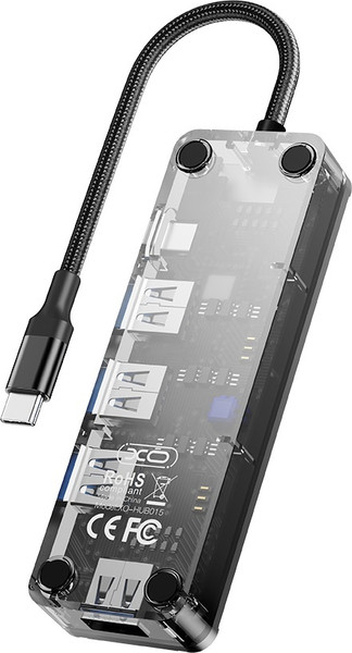 Изображение товара USB-хаб XO USB-хаб 5в1 / HUB015