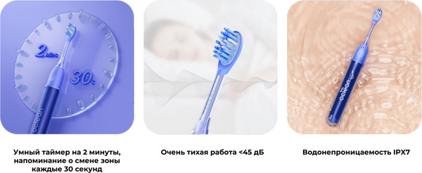 Изображение товара Электрическая зубная щетка Oclean Ease N1800 (синий)