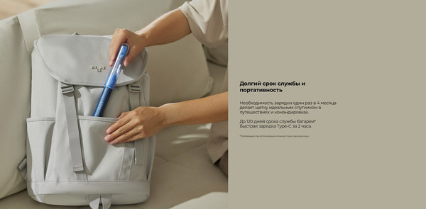 Изображение товара Электрическая зубная щетка Oclean Ease N1800 (синий)