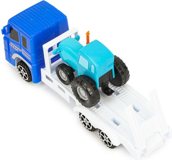 Изображение товара Набор игрушечных автомобилей Технопарк Синий Трактор / BLUTRA-7-AUTO-WOD