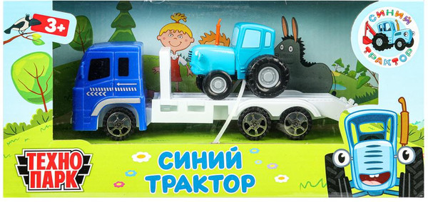 Изображение товара Набор игрушечной техники Технопарк Синий Трактор / BLUTRA-7-AUTO