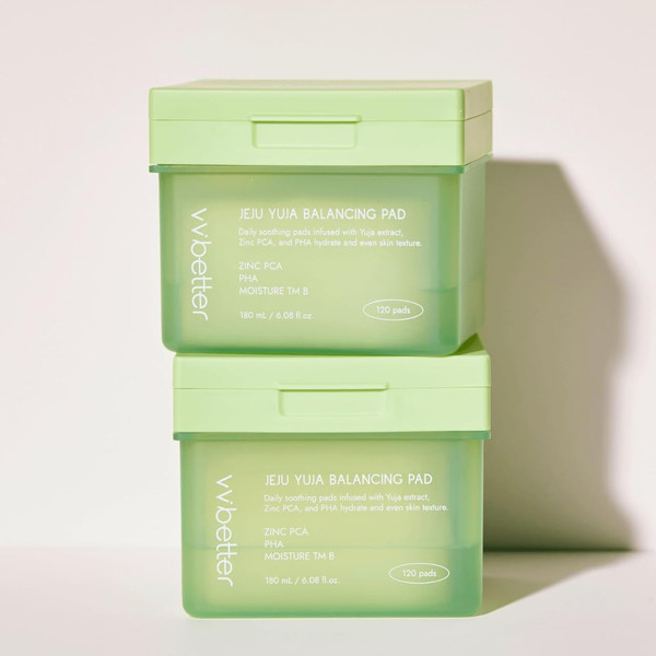 Изображение товара Пэд для лица VVbetter PCA, PHA, Moisture TM B / Jeju Yuja Balancing Pad с цинком (120шт)