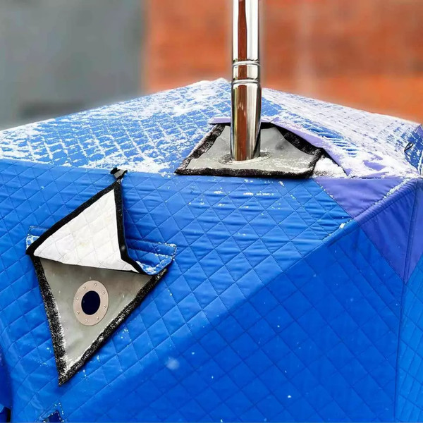 Изображение товара Палатка-баня MORZH Куб XL (синий)